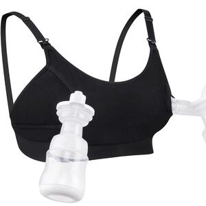 Momcozy Black Hands-Free Pumping Bra